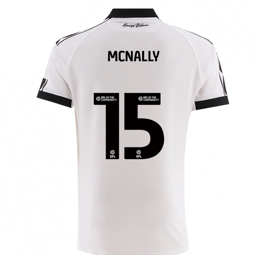 Danxen Criança Camisola Luke Mcnally #15 Branco Preto Alternativa 2025/26 Camisa