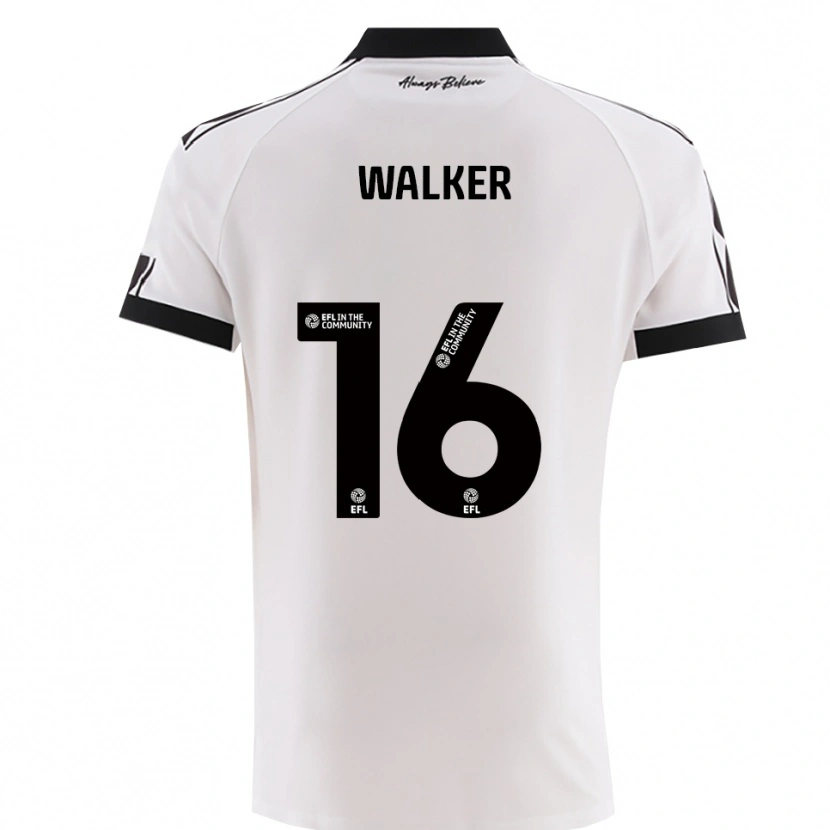 Danxen Criança Camisola Cavalli Walker #16 Branco Preto Alternativa 2025/26 Camisa