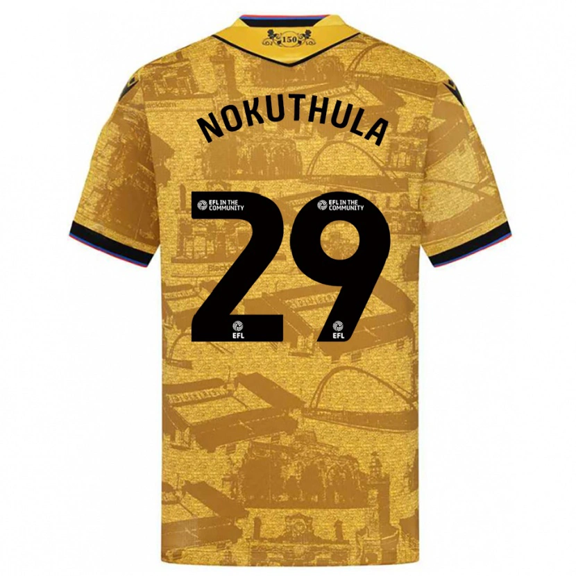 Danxen Criança Camisola Faith Nokuthula #29 Dourado Preto Alternativa 2025/26 Camisa