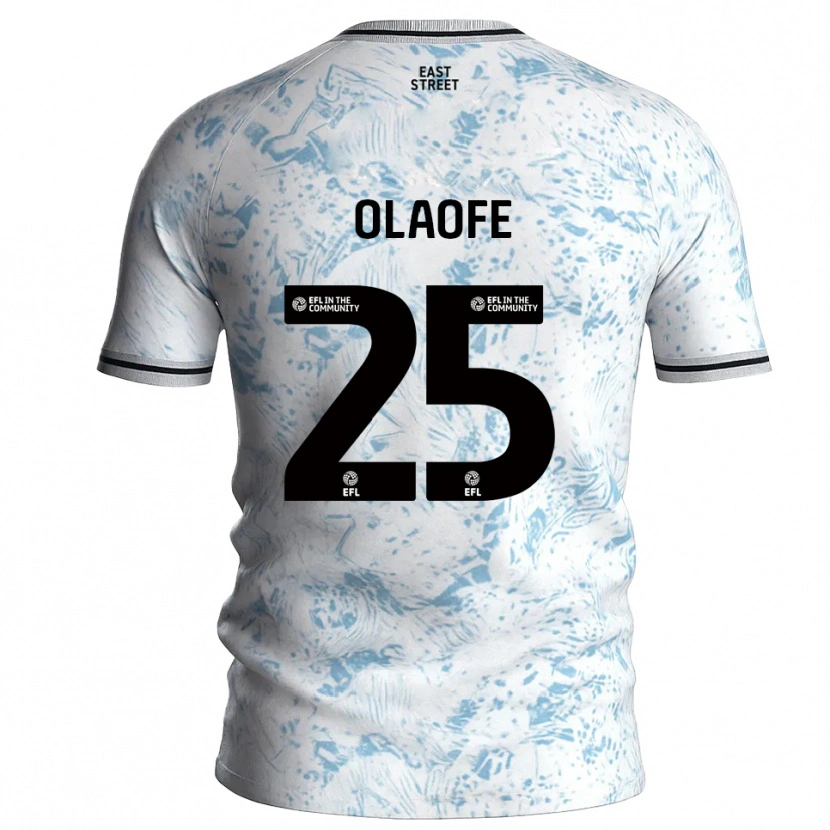Danxen Criança Camisola Tanto Olaofe #25 Branco Azul Celeste Alternativa 2025/26 Camisa