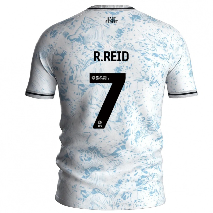 Danxen Criança Camisola Reuben Reid #7 Branco Azul Celeste Alternativa 2025/26 Camisa