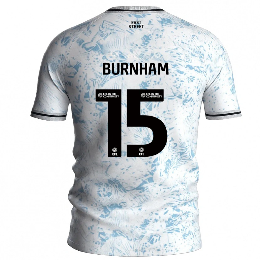 Danxen Criança Camisola Shia-Lee Burnham #15 Branco Azul Celeste Alternativa 2025/26 Camisa