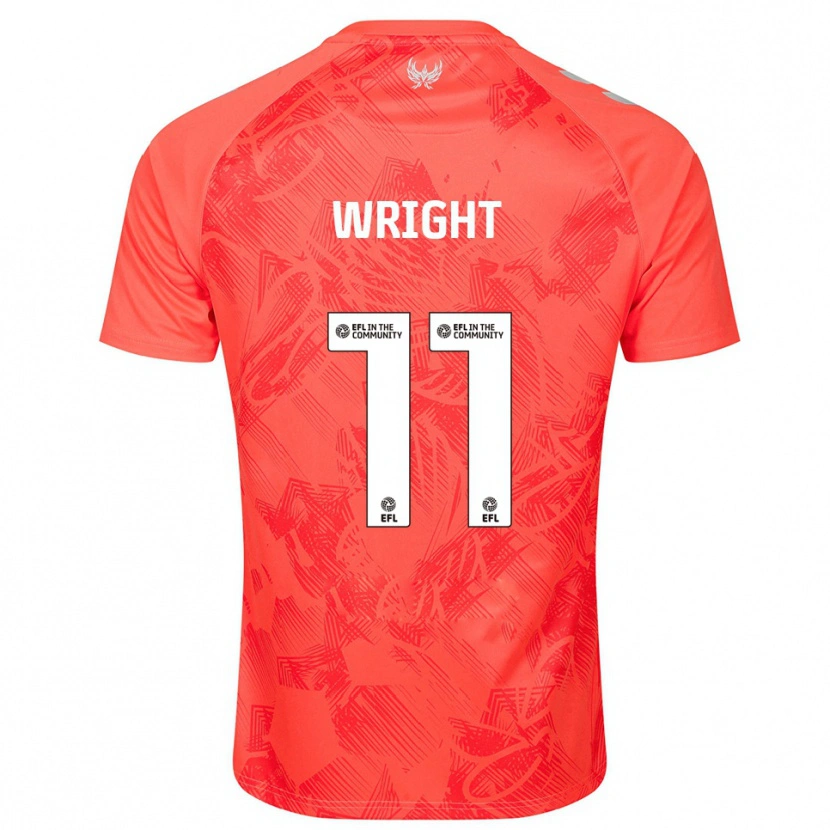 Danxen Criança Camisola Haji Wright #11 Laranja Branco Alternativa 2025/26 Camisa
