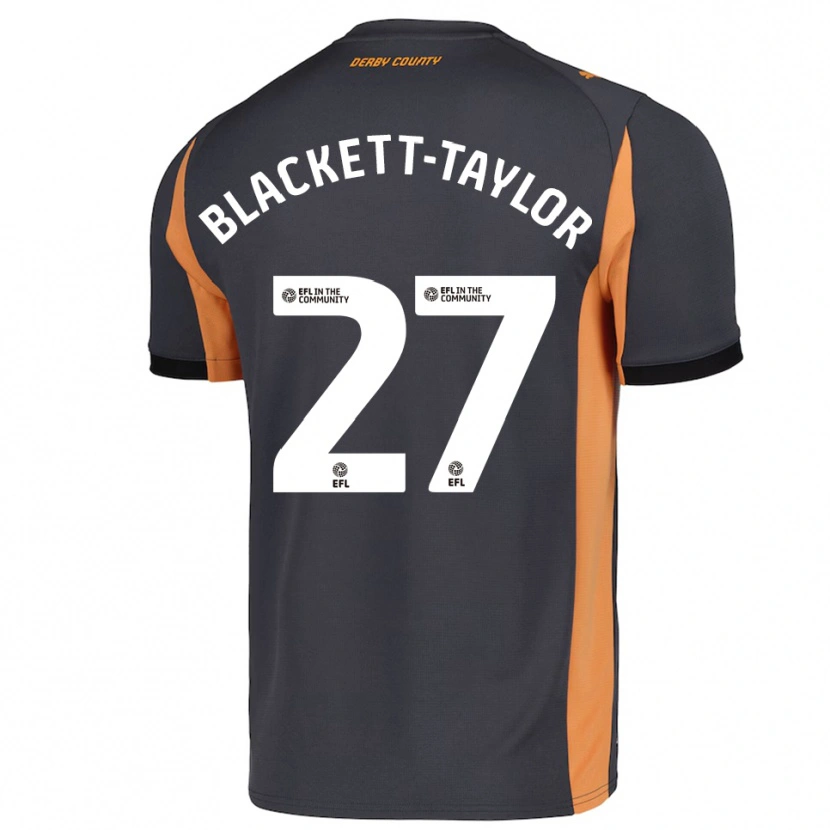 Danxen Criança Camisola Corey Blackett-Taylor #27 Cinza Laranja Preto Alternativa 2025/26 Camisa