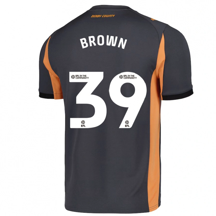 Danxen Criança Camisola Dajaune Brown #39 Cinza Laranja Preto Alternativa 2025/26 Camisa