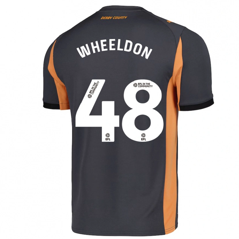 Danxen Criança Camisola Lennon Wheeldon #48 Cinza Laranja Preto Alternativa 2025/26 Camisa
