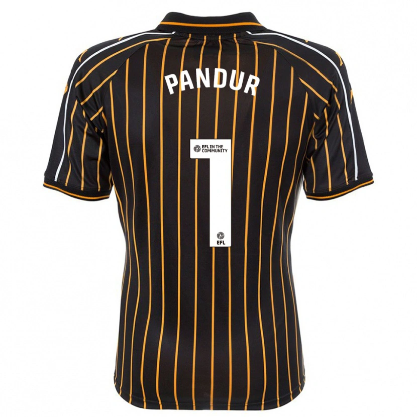 Danxen Criança Camisola Ivor Pandur #1 Branco Preto Alternativa 2025/26 Camisa