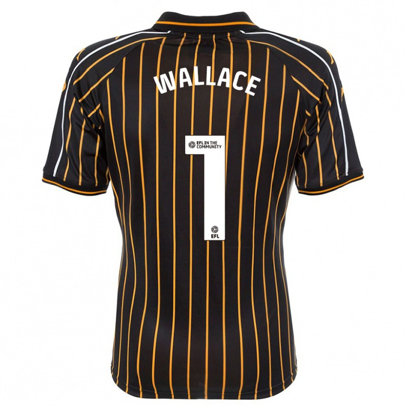 Danxen Criança Camisola Abbi Wallace #1 Branco Preto Alternativa 2025/26 Camisa
