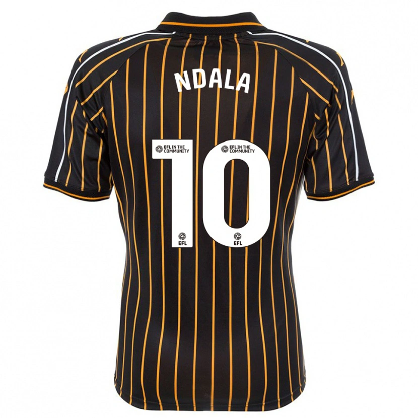 Danxen Criança Camisola Joel Ndala #10 Branco Preto Alternativa 2025/26 Camisa