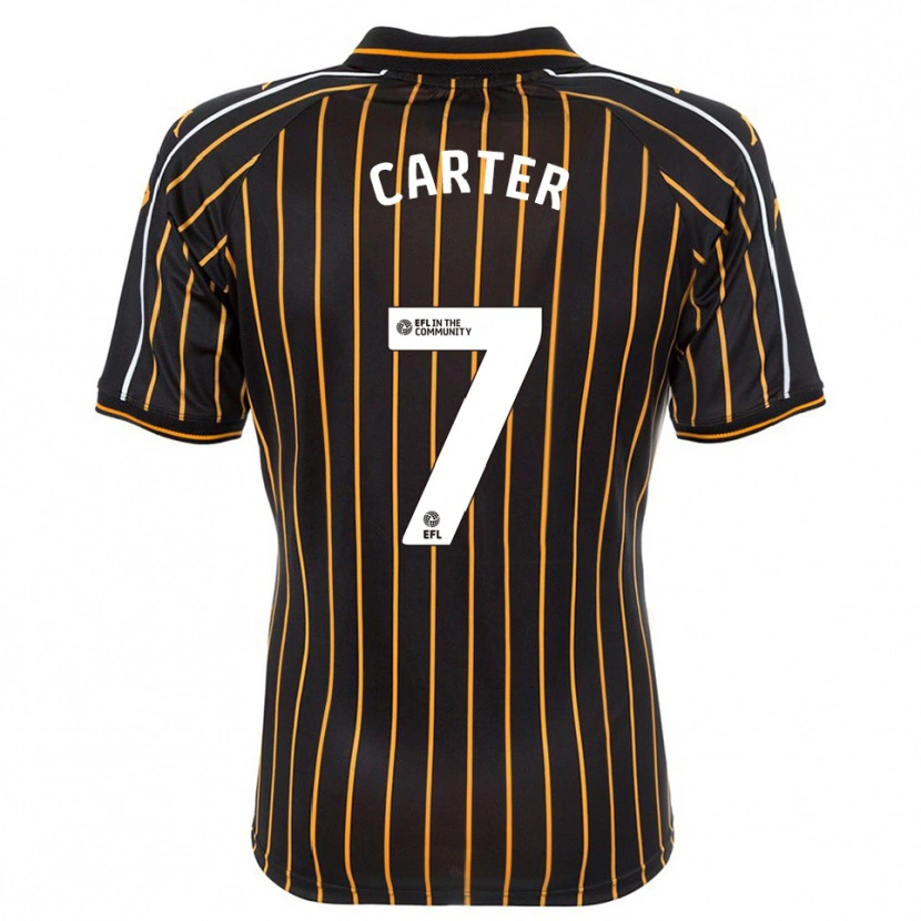 Danxen Criança Camisola Ramell Carter #7 Branco Preto Alternativa 2025/26 Camisa