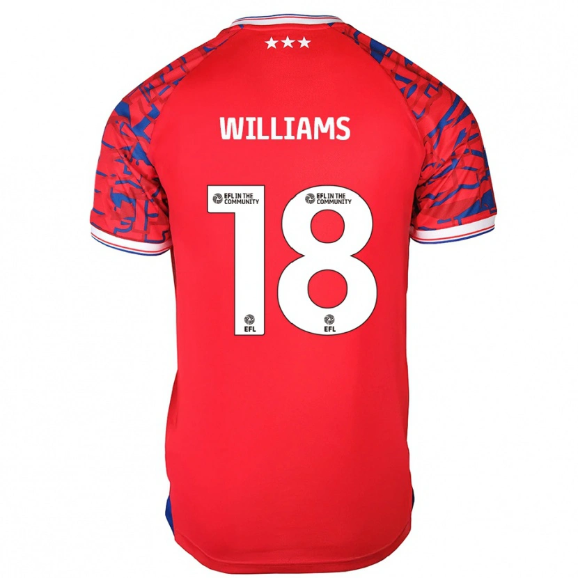 Danxen Criança Camisola Brandon Williams #18 Vermelho Azul Alternativa 2025/26 Camisa