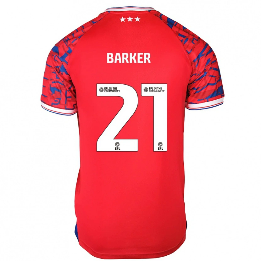 Danxen Criança Camisola Maisy Barker #21 Vermelho Azul Alternativa 2025/26 Camisa