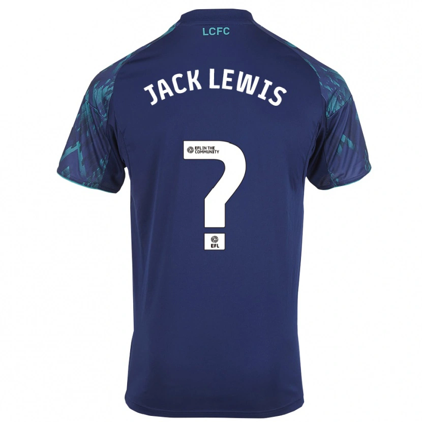 Danxen Criança Camisola Jack Lewis #0 Azul Marinho Verde Branco Alternativa 2025/26 Camisa