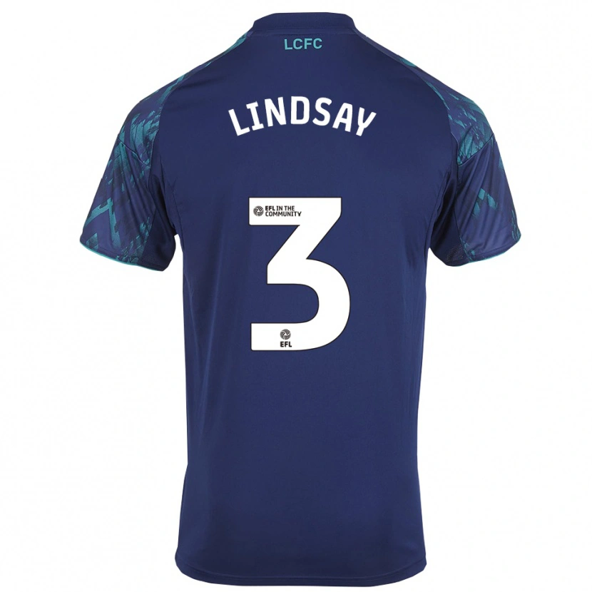 Danxen Criança Camisola Jahmari Lindsay #3 Azul Marinho Verde Branco Alternativa 2025/26 Camisa