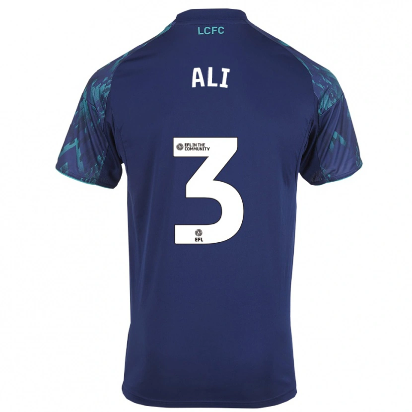 Danxen Criança Camisola Mirsad Ali #3 Azul Marinho Verde Branco Alternativa 2025/26 Camisa