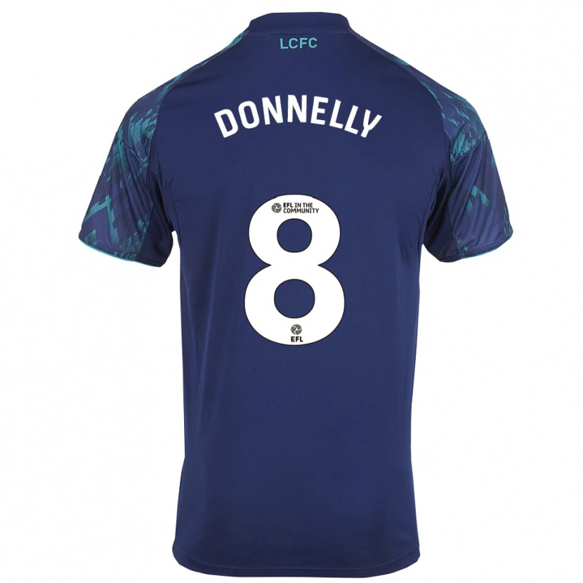 Danxen Criança Camisola Ryan Donnelly #8 Azul Marinho Verde Branco Alternativa 2025/26 Camisa