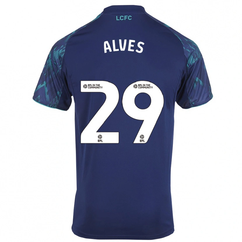 Danxen Criança Camisola Will Alves #29 Azul Marinho Verde Branco Alternativa 2025/26 Camisa