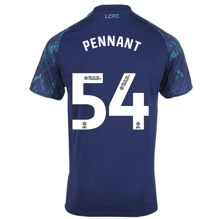 Danxen Criança Camisola Kian Pennant #54 Azul Marinho Verde Branco Alternativa 2025/26 Camisa