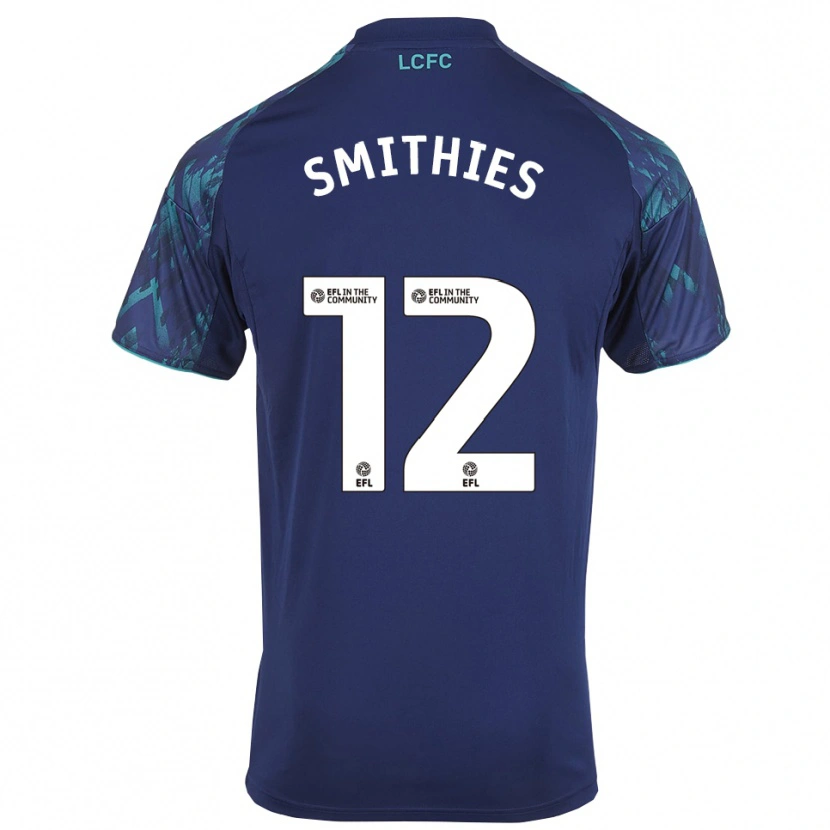 Danxen Criança Camisola Alex Smithies #12 Azul Marinho Verde Branco Alternativa 2025/26 Camisa