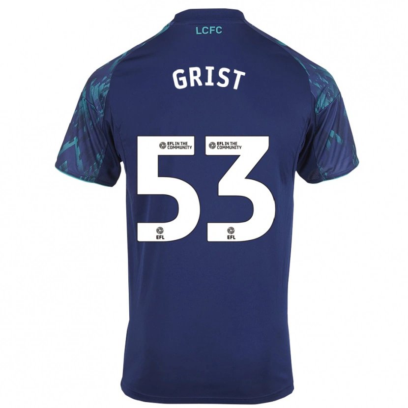 Danxen Criança Camisola Ben Grist #53 Azul Marinho Verde Branco Alternativa 2025/26 Camisa