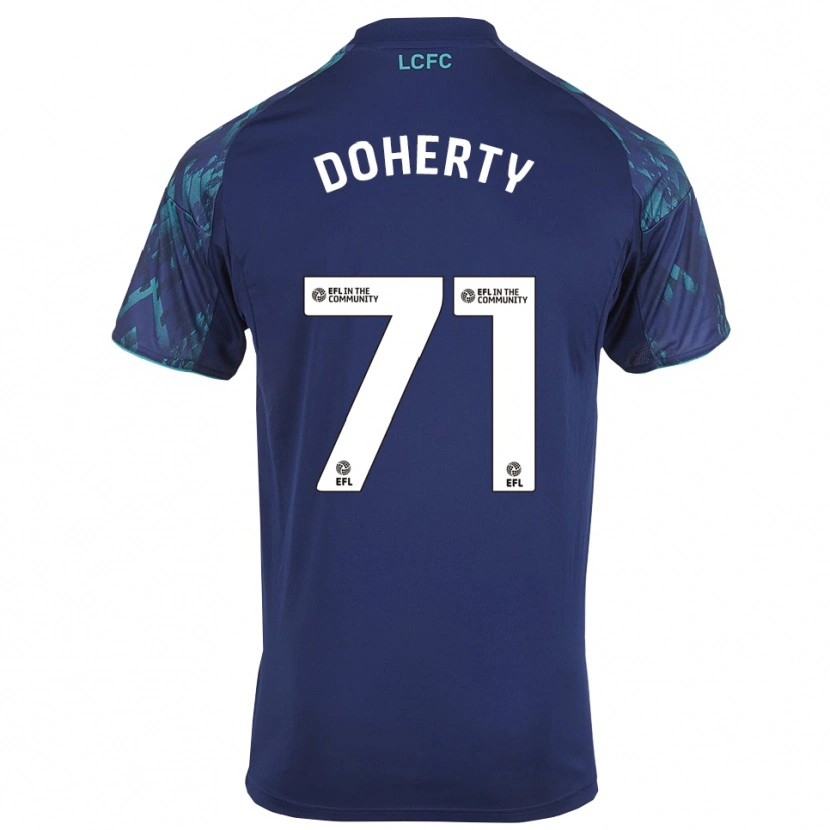 Danxen Criança Camisola Arlo Doherty #71 Azul Marinho Verde Branco Alternativa 2025/26 Camisa