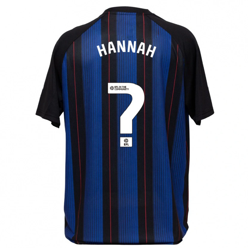 Danxen Criança Camisola Jack Hannah #0 Azul Preto Alternativa 2025/26 Camisa