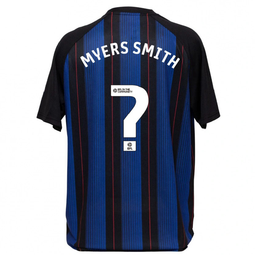 Danxen Criança Camisola Alfie Myers-Smith #0 Azul Preto Alternativa 2025/26 Camisa