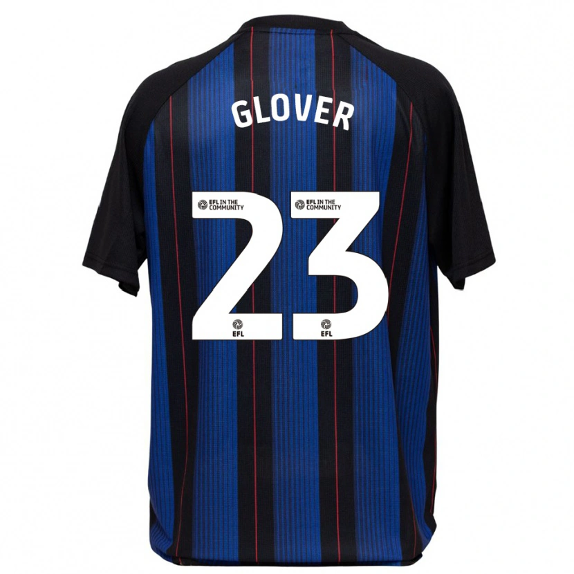 Danxen Criança Camisola Tom Glover #23 Azul Preto Alternativa 2025/26 Camisa