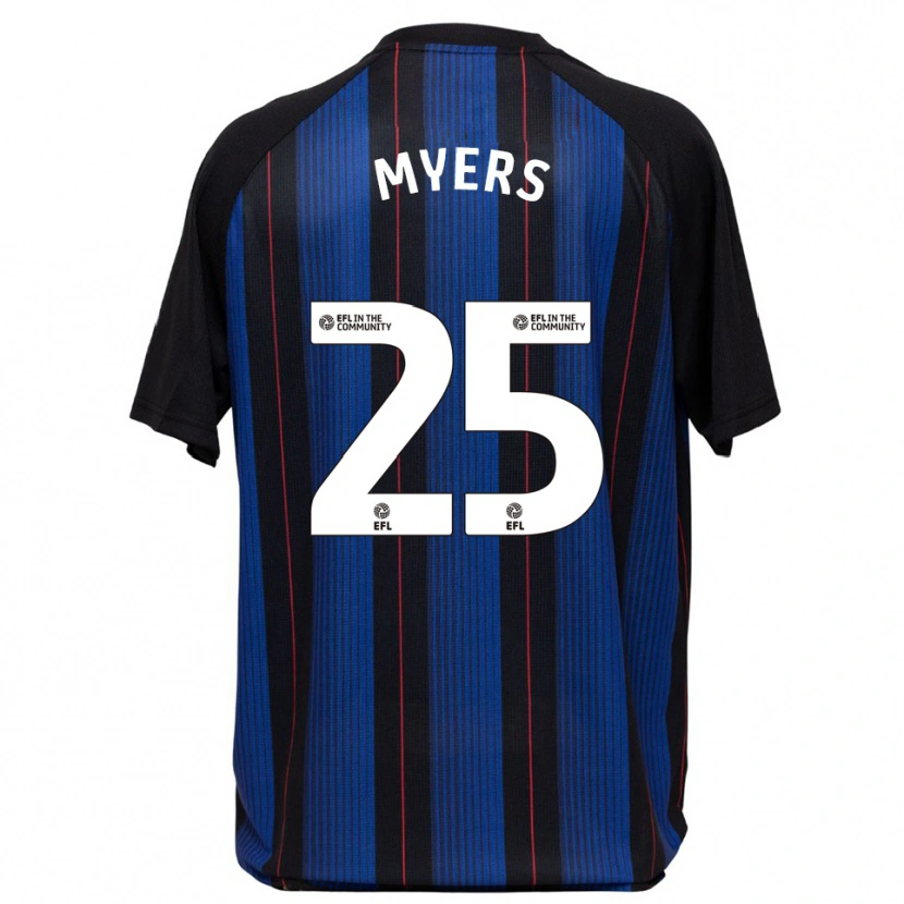 Danxen Criança Camisola Maddie Myers #25 Azul Preto Alternativa 2025/26 Camisa