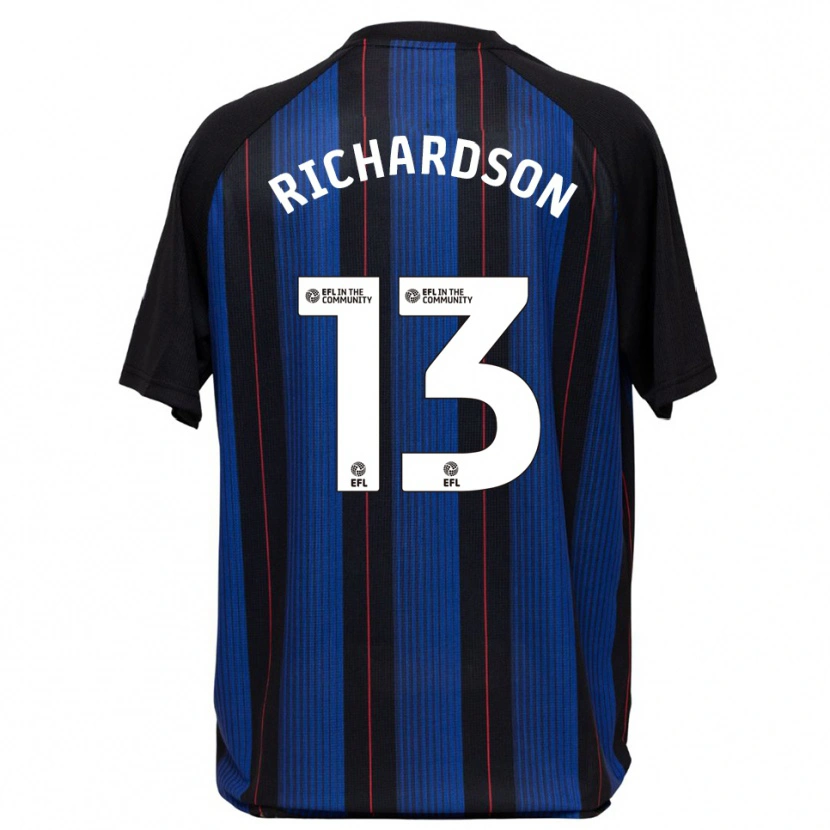 Danxen Criança Camisola Joseph Richardson #13 Azul Preto Alternativa 2025/26 Camisa
