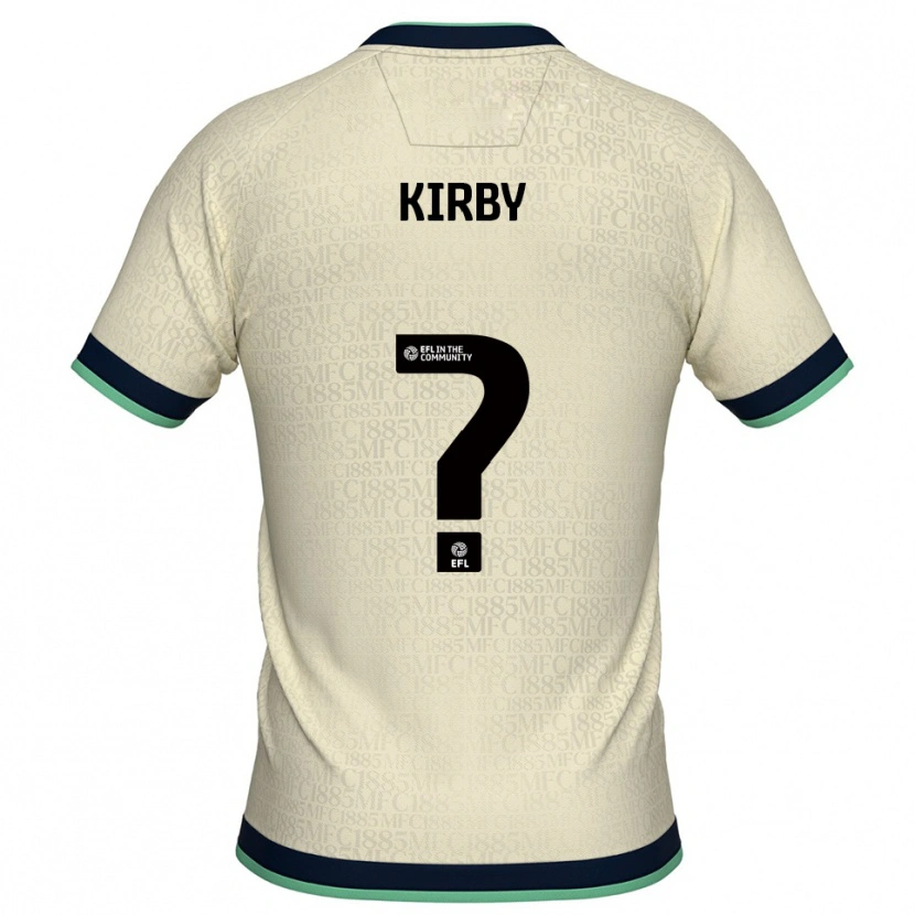 Danxen Criança Camisola Archie Kirby #0 Champagne Azul Marinho Alternativa 2025/26 Camisa