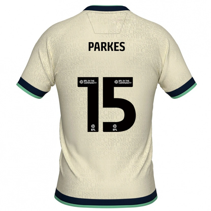 Danxen Criança Camisola Tristan Parkes #15 Champagne Azul Marinho Alternativa 2025/26 Camisa