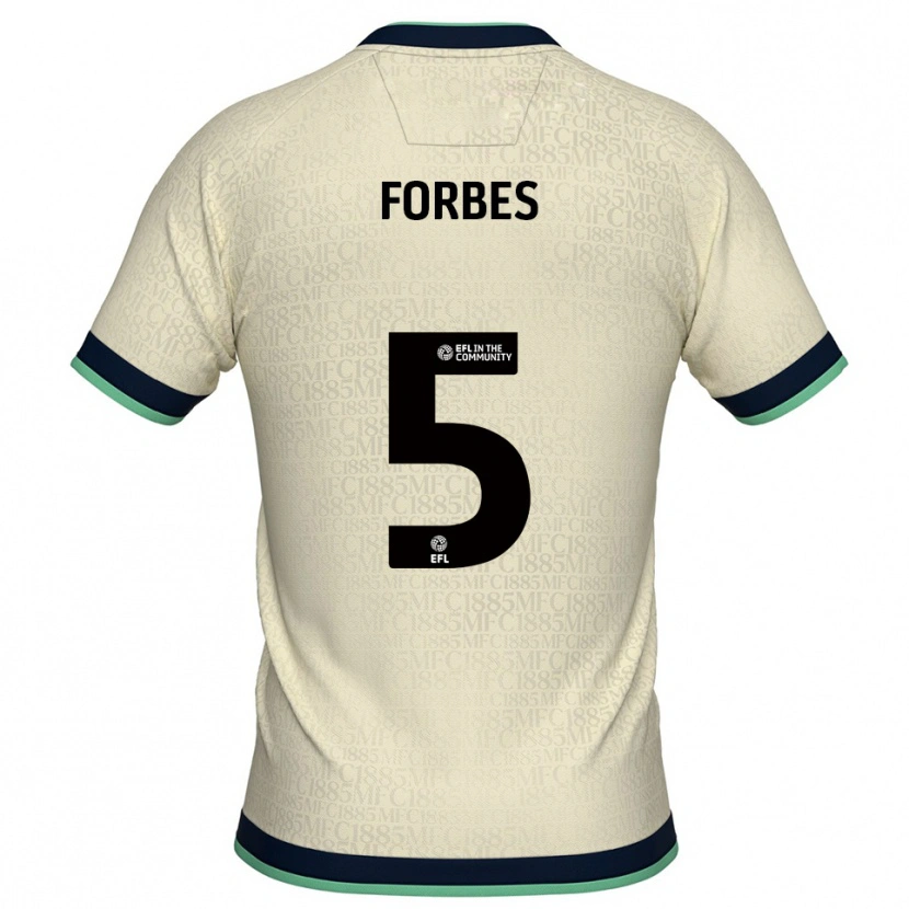 Danxen Criança Camisola Dean Forbes #5 Champagne Azul Marinho Alternativa 2025/26 Camisa