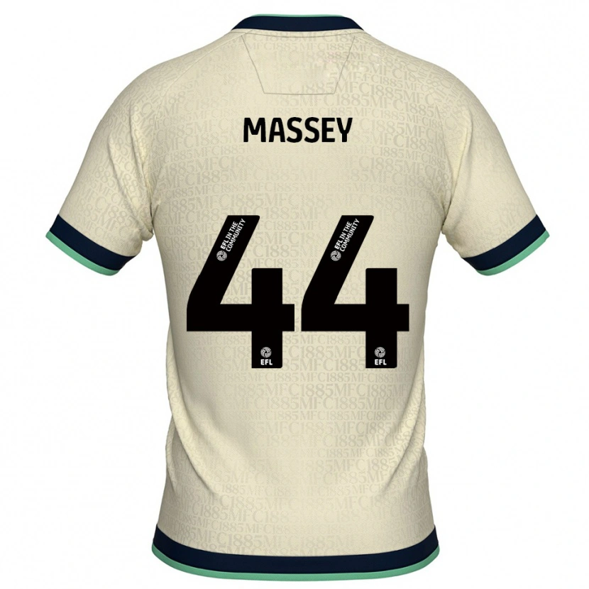Danxen Criança Camisola Alfie Massey #44 Champagne Azul Marinho Alternativa 2025/26 Camisa