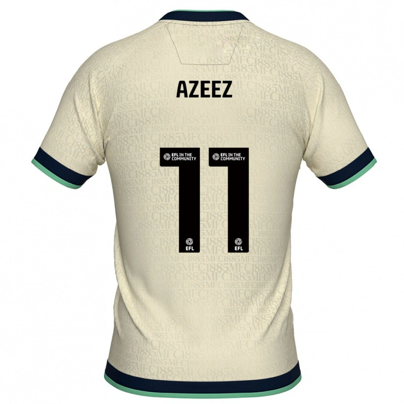 Danxen Criança Camisola Femi Azeez #11 Champagne Azul Marinho Alternativa 2025/26 Camisa