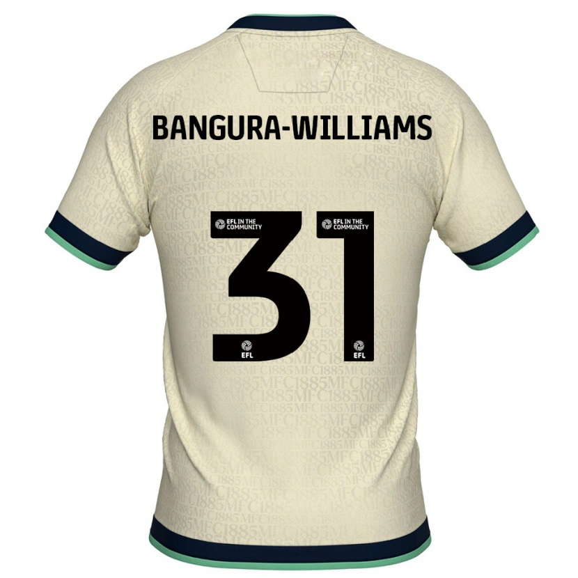 Danxen Criança Camisola Ra'ees Bangura-Williams #31 Champagne Azul Marinho Alternativa 2025/26 Camisa