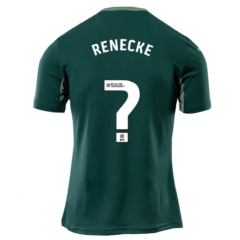 Danxen Criança Camisola Waylon Renecke #0 Verde Branco Roxo Alternativa 2025/26 Camisa