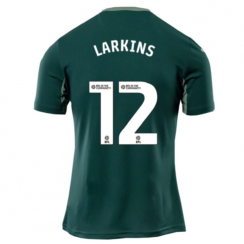 Danxen Criança Camisola Anna Larkins #12 Verde Branco Roxo Alternativa 2025/26 Camisa