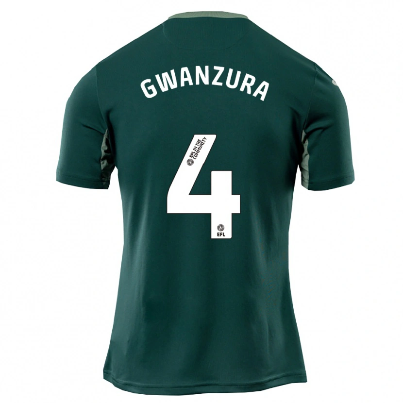 Danxen Criança Camisola Takudzwa Gwanzura #4 Verde Branco Roxo Alternativa 2025/26 Camisa