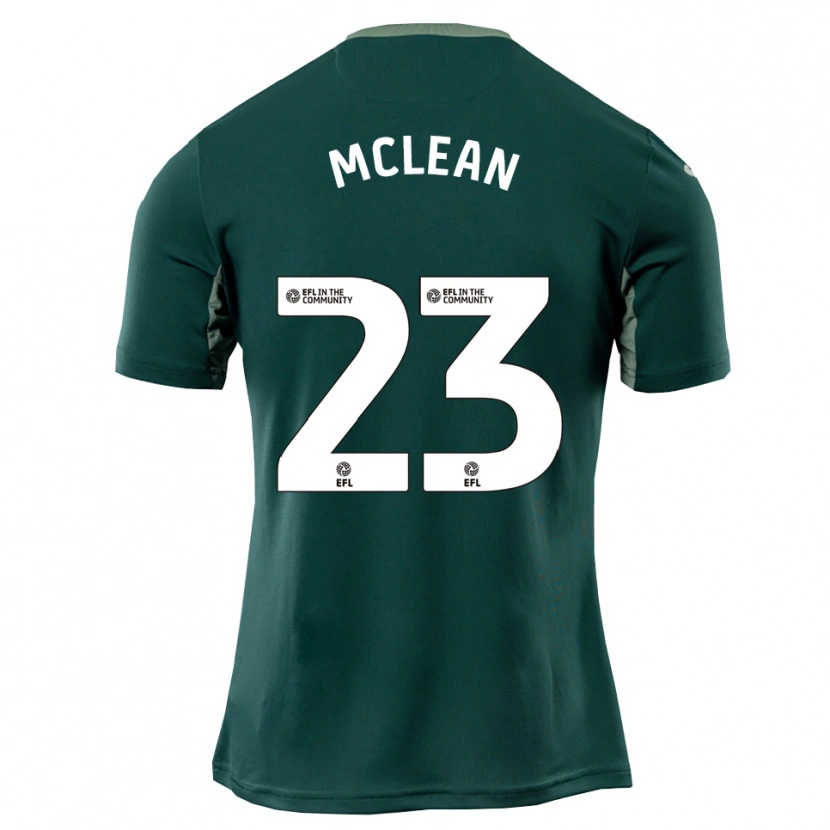 Danxen Criança Camisola Kenny Mclean #23 Verde Branco Roxo Alternativa 2025/26 Camisa