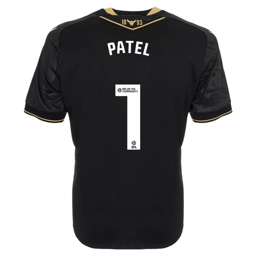 Danxen Criança Camisola Ajae Patel #1 Preto Dourado Alternativa 2025/26 Camisa