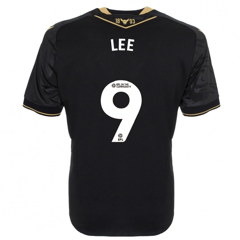 Danxen Criança Camisola Jack Lee #9 Preto Dourado Alternativa 2025/26 Camisa