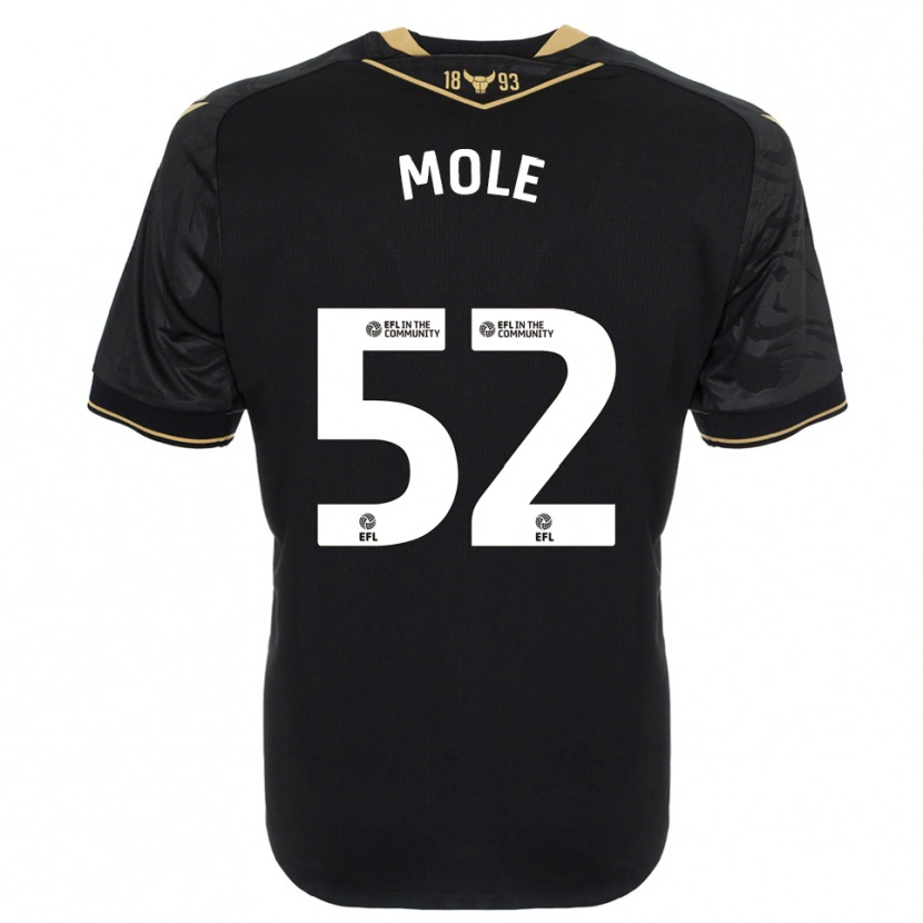 Danxen Criança Camisola Harrison Mole #52 Preto Dourado Alternativa 2025/26 Camisa