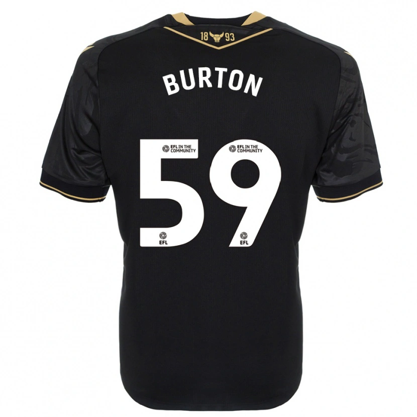 Danxen Criança Camisola Kasway Burton #59 Preto Dourado Alternativa 2025/26 Camisa