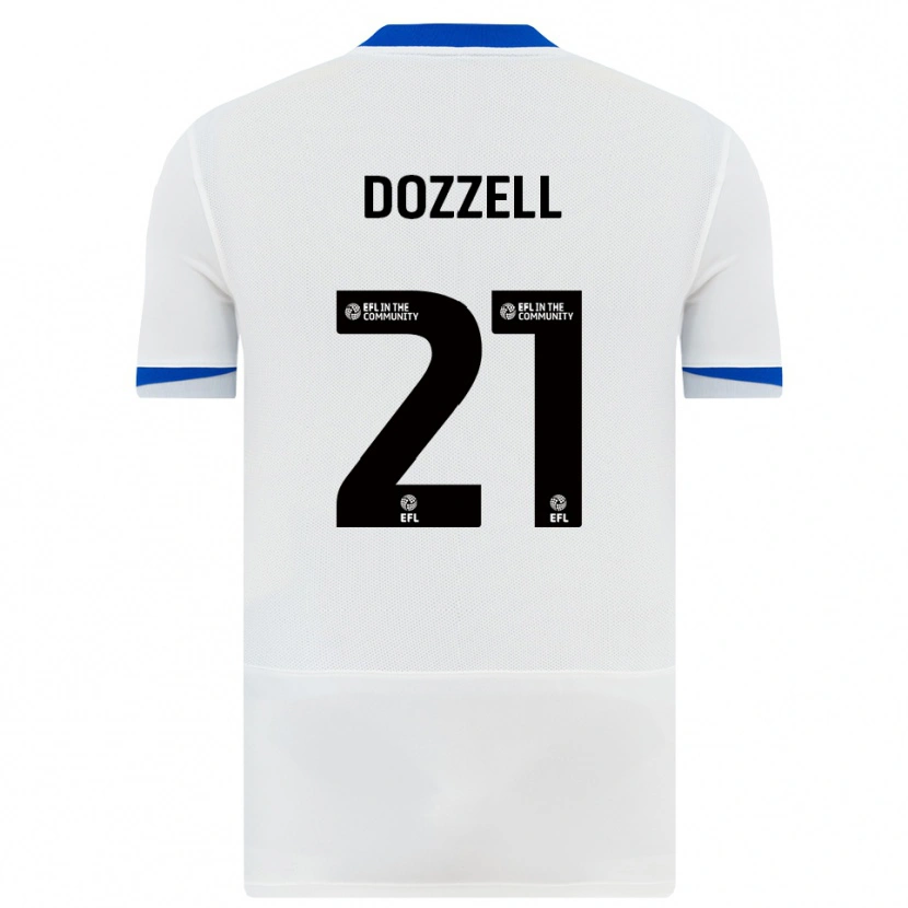 Danxen Criança Camisola Andre Dozzell #21 Branco Preto Alternativa 2025/26 Camisa