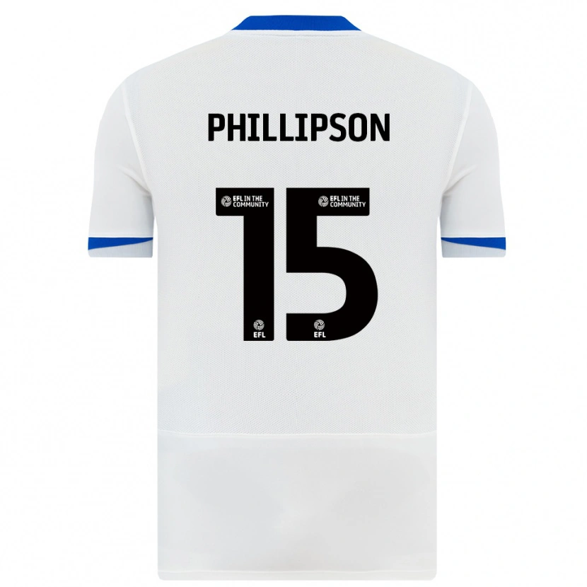 Danxen Criança Camisola Ben Phillipson #15 Branco Preto Alternativa 2025/26 Camisa