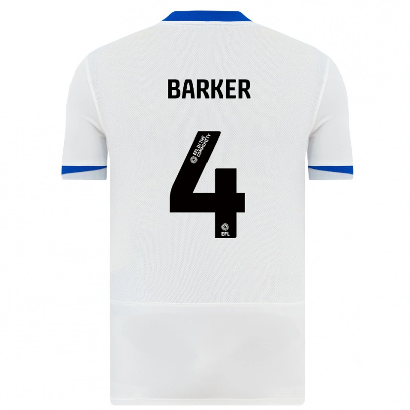 Danxen Criança Camisola Sophie Barker #4 Branco Preto Alternativa 2025/26 Camisa