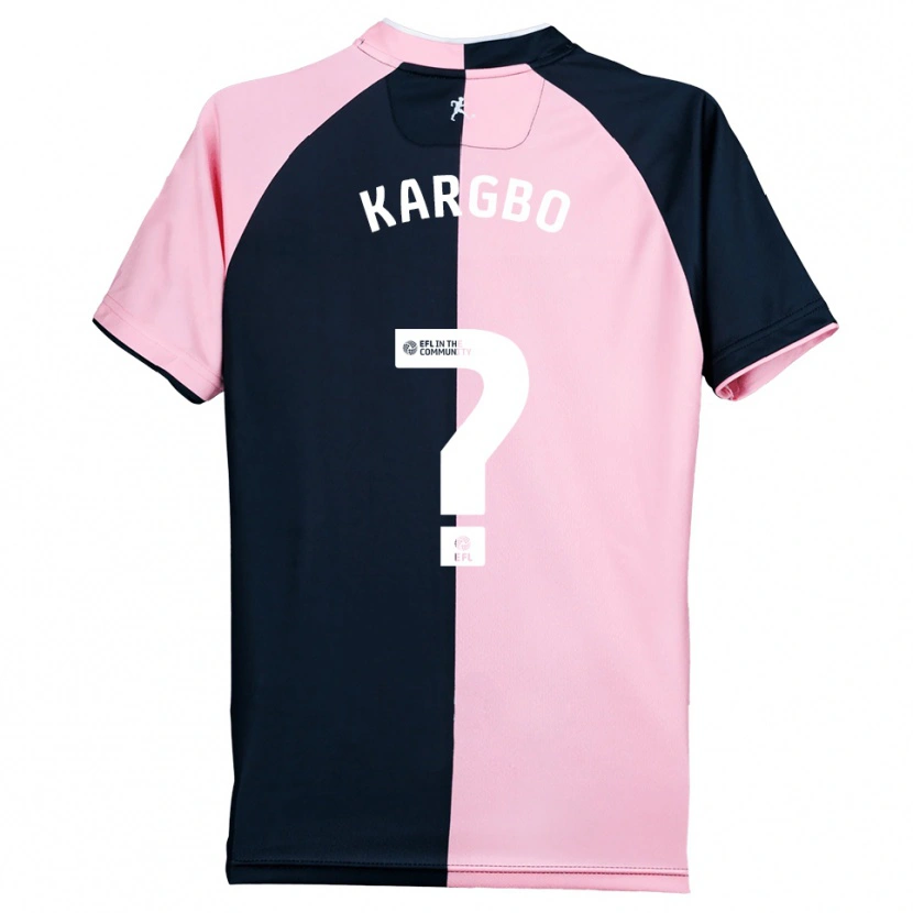 Danxen Criança Camisola Hamzad Kargbo #0 Rosa Preto Alternativa 2025/26 Camisa