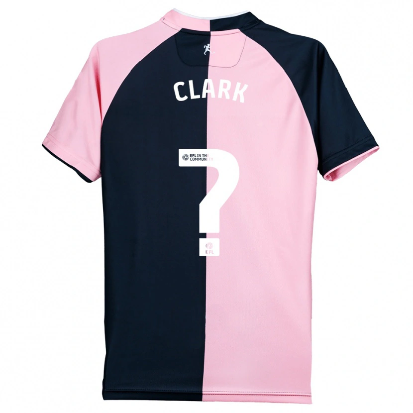 Danxen Criança Camisola Conor Clark #0 Rosa Preto Alternativa 2025/26 Camisa