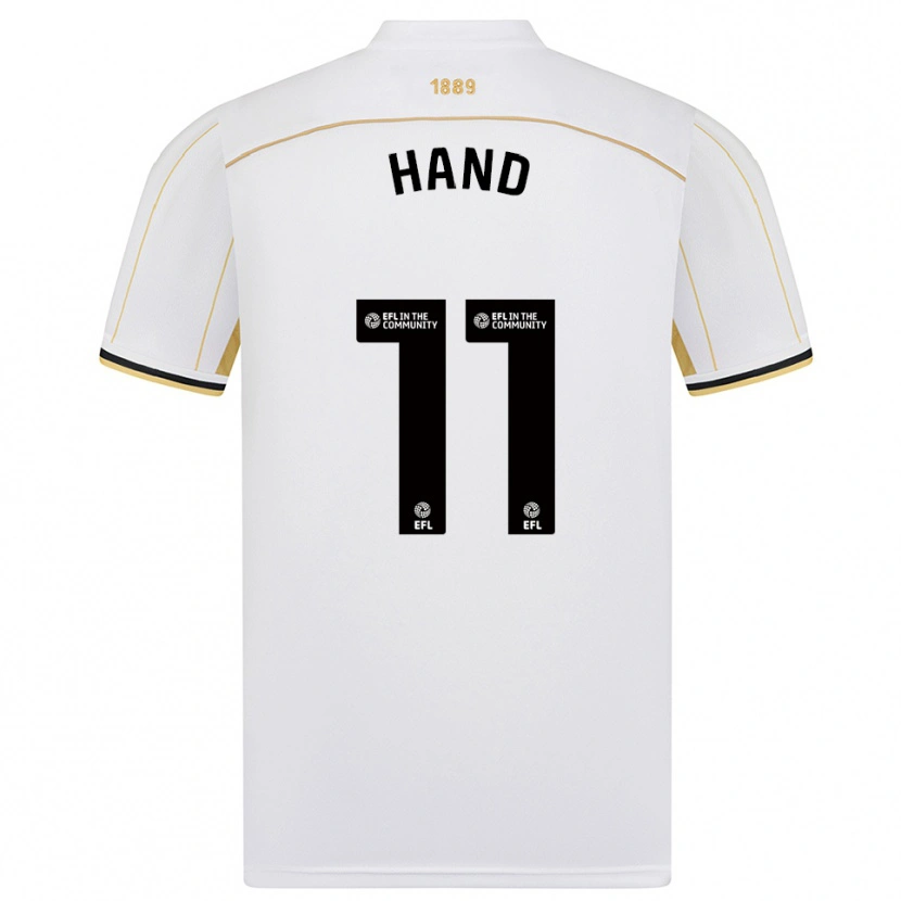 Danxen Criança Camisola Jacqui Hand #11 Branco Dourado Alternativa 2025/26 Camisa
